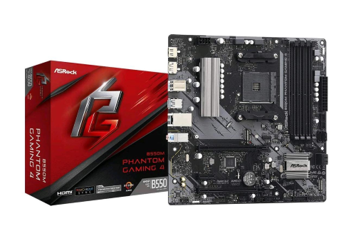 ASROCK B550M SCHEDA MADRE PHANTOM GAMING 4 AMD CHIPSET SOCKET AM4 MICRO ATX 128 GB DDR4 SDRAM HDMI DISPLAYPORT
